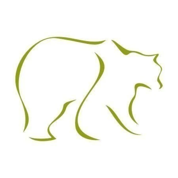 Stylish bear painting template in minimalist design, perfect for a child\'s room or nursery.