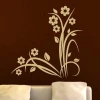 Japanese sticker 74 in a delicate, minimalist style, perfect for a modern living room with warm tones.