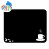 Chalkboard sticker coffee 317 - Black surface with white graphic of a coffee cup and coffee beans.