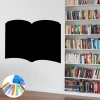 Chalk sticker book 342 - Room setup with a bookshelf full of books. Light wall and wooden floor.