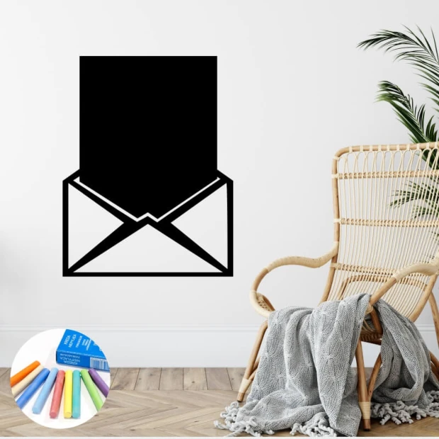 Chalk sticker list 345 - Modern interior design with light-colored walls and wooden flooring.