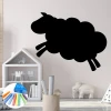 Chalk sticker for kids featuring a sheep - Ideal for a child\'s room with light-colored walls and minimalist furniture.