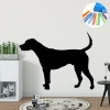Chalk sticker dog 358 - Decor in a room with light walls and minimalist furniture.