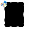 Chalkboard sticker decorative frame 359 - Rectangular design with rounded corners in black.