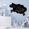 Chalkboard magnetic board sheep 348 - Decor in a child\'s room. Light-colored walls, stylish furniture.