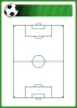 Dry-erase magnetic board football field 398 - Graphic design featuring a football field.