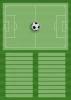 Tactical dry-erase soccer coach board 394 - Graphic design featuring a soccer field.