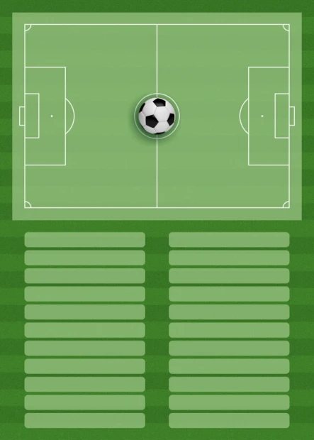 Tactical football coach board 394, magnetic, dry-erase, with green background and field lines design.