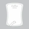 Dry-erase board coffee menu 253 - Features a slightly rounded rectangular shape with a graphic design.