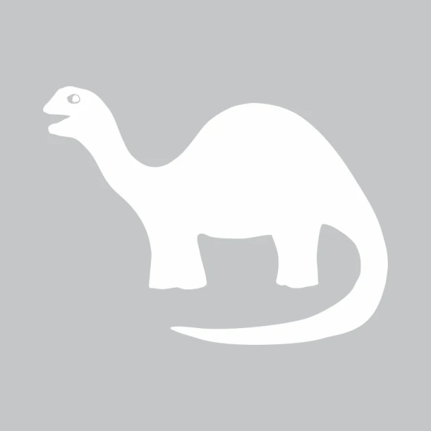 Dinosaur-shaped dry-erase board 282 - Features a large head and long tail design.
