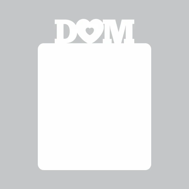 Dry-erase board home 292 - Graphic design. Rectangular shape with the word HOME at the top.