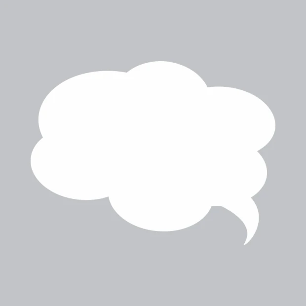 Dry-erase board Dymek 293 - Cloud-shaped design with rounded edges in white color.