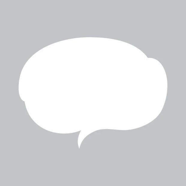 Dry-erase board speech bubble 294 - Graphic design. Rounded edges, smooth surface.