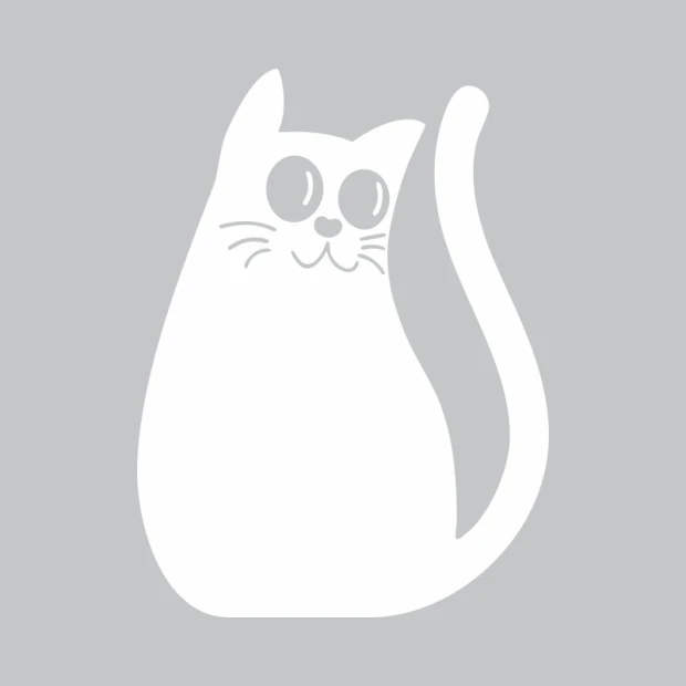 Cat-shaped dry-erase board 273 - Features large eyes and an upright tail design.