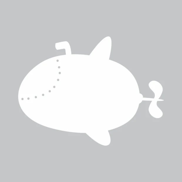 Submarine-shaped whiteboard 281 - Graphic design with dots and wave details.