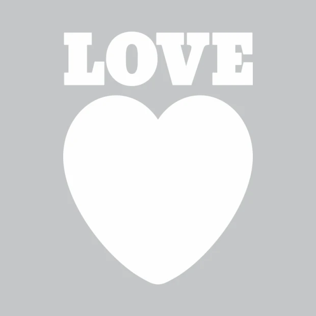 Dry-erase board love 234 - Graphic design featuring a large heart with the word LOVE at the top.