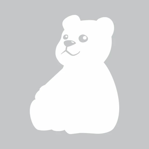 Bear-shaped dry-erase board 268 with a large head and rounded ears.