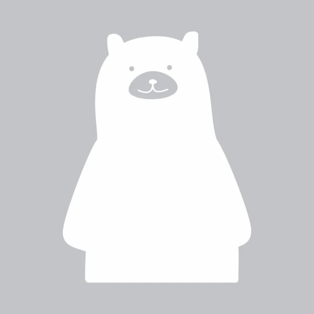 Bear-shaped dry-erase board with round ears and face design.
