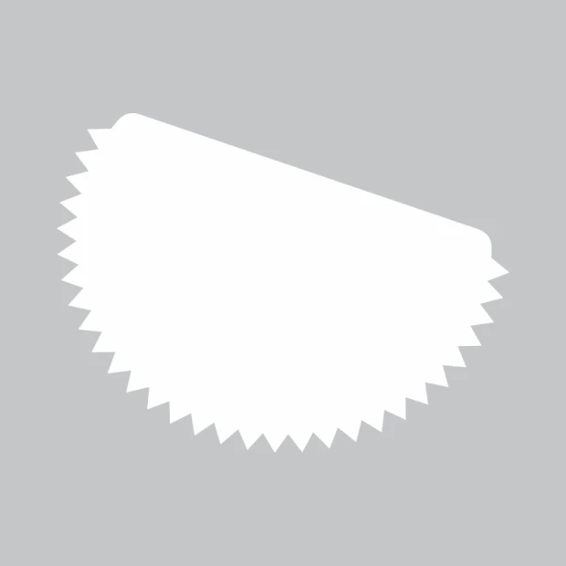 White dry-erase board sticker 232 - Graphic design, wavy shape, smooth surface.