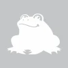 Frog-shaped dry-erase board 264 with clear eyes and a smile design.