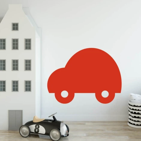 Dry-erase board car 224 - Decorated in a bright children\'s room with modern furniture.