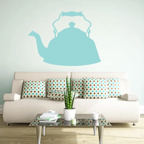 Dry-erase board kettle 251 - Styled in a modern living room with light walls and muted furniture tones.