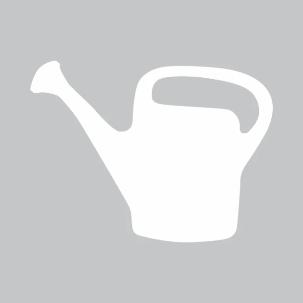 White watering can-shaped dry-erase board with a handle, featuring a graphic design on a gray background.