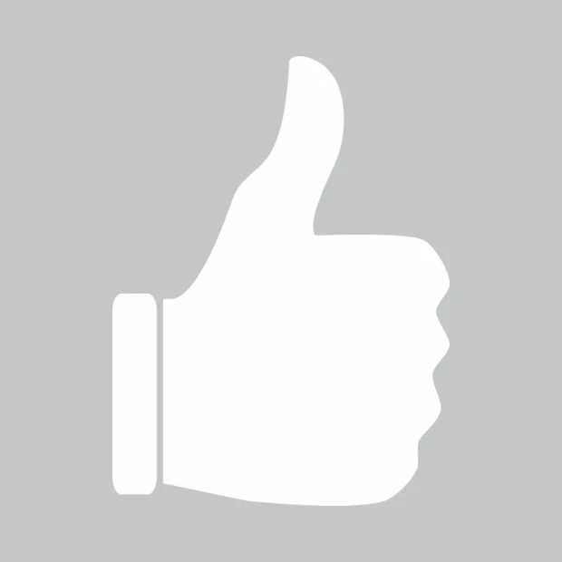Dry-erase board thumb 347 - Graphic design. Hand shape with raised thumb on a gray background.