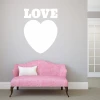 Love 234 dry-erase board - Room setup with light walls, pink sofa, and white pillow.