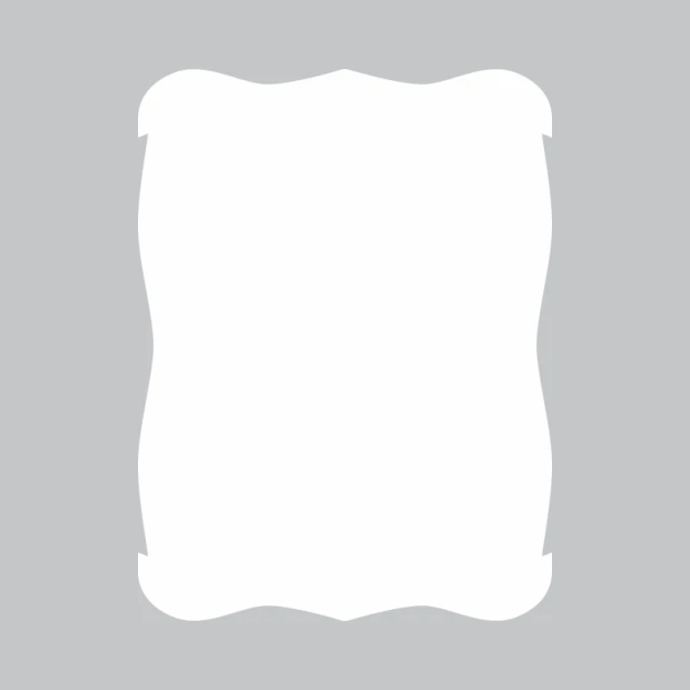 Decorative dry-erase board 359 - Graphic design. Rounded corners, smooth surface without patterns.