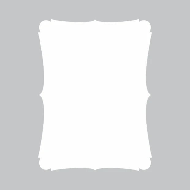 Decorative dry-erase board 360 - Graphic design. Shape resembles a frame with rounded corners.