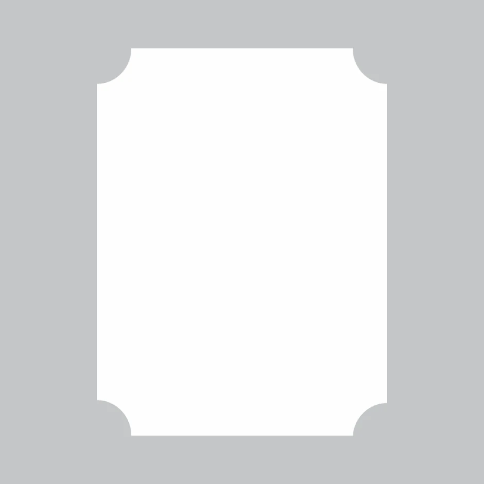 Decorative dry-erase board 361 - Rectangular shape with rounded corners, frame in color.