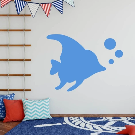 Dry-erase fish board 223 - Decorated in a children\'s room with light-colored walls and a carpeted floor.