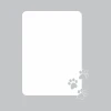 Dry-erase board with cat paw prints 309 - Graphic design on a white background featuring cat paw impressions.