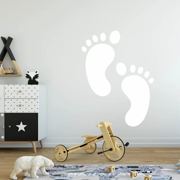 Dry-erase board 217 - Decorated in a children\'s room with light-colored walls and furniture in various shades.