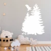 Bird tree dry-erase board 303 - Ideal for a child\'s room with light-colored walls and wooden flooring.