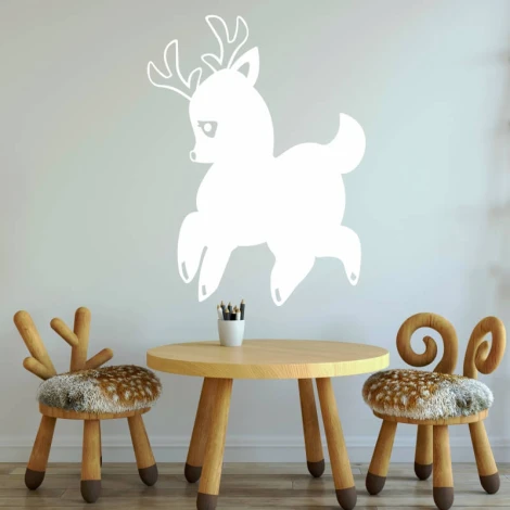 Dry-erase board fawn 269 - Decorated in a child\'s room with light-colored walls and natural wood furniture.