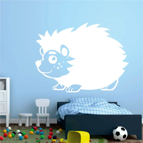 Hedgehog dry-erase board 263 - Styled in a children\'s room with light walls and muted furniture tones.