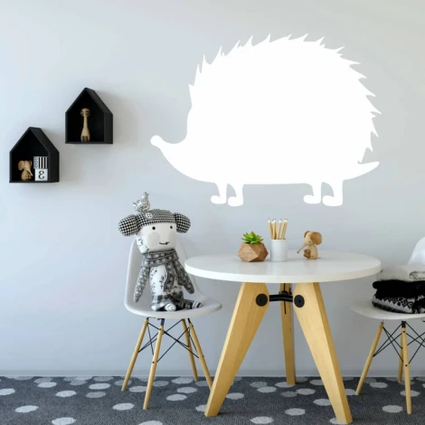 Hedgehog dry-erase board 299 - Kitchen setup with light-colored walls and Scandinavian-style furniture.
