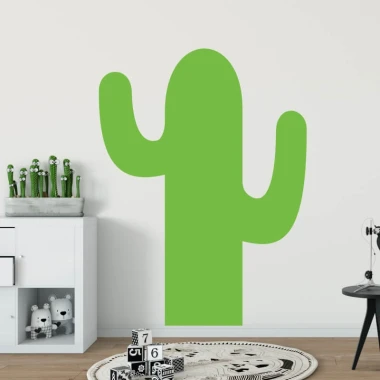 Cactus dry-erase board 297 - Decorated in a child\'s room with light-colored walls and minimalist furniture.