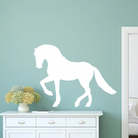 Dry-erase board horse 331 - Styled in a pastel room with light-colored furniture.