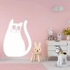 Dry-erase board cat 273 - Decorated in a children\'s room with pink walls and light-colored furniture.