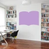 Dry-erase board book 342 - Office setup with light-colored walls, wooden floor, and bookshelves.