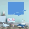 Narwhal dry-erase board 350 - Decorated in a children\'s room with light-colored walls and pastel furniture.
