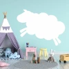 Dry-erase board sheep 348 - Decorated in a children\'s room with light walls, a tent, and colorful furniture.