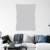 Decorative dry-erase board 360 - Living room arrangement with light-colored walls and a sofa with various cushions.