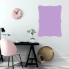 Decorative whiteboard 362 - Office setup with light-colored walls and furniture in shades of black and pink.