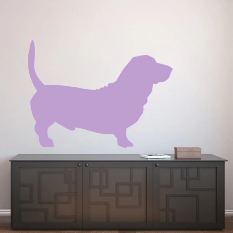 Dry-erase board dog 355 - Styled in a room with light-colored walls and dark furniture.