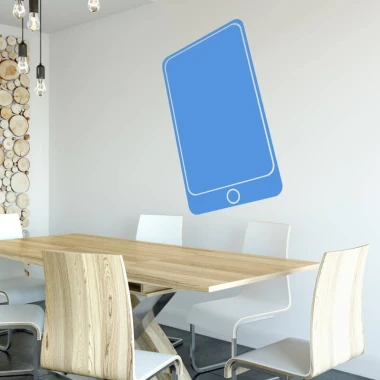 Smartphone whiteboard 363 - Dining room setup with light-colored walls, wooden table, and modern chairs.