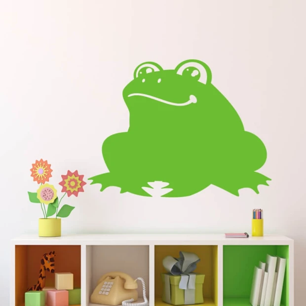 Dry-erase board frog 264 - Decorated in a children\'s room with light-colored walls and pastel furniture.